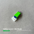 Safety Blood Lancet Blade Tipo 18G